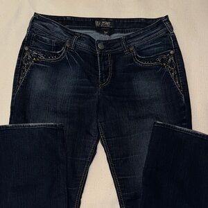 Silver Jeans Dark Blue Boot Cut Women's Jeans